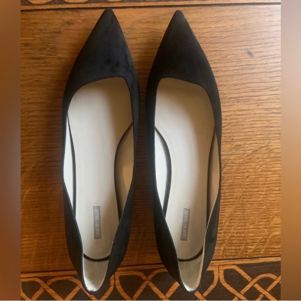 Giorgio Armani Felt Flats